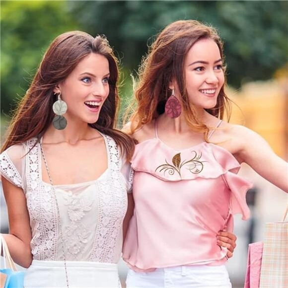 7 Pcs Embossed Faux Leather Sheets for Earrings Purses Making, 8.2" X 11.8" - Picture 7 of 8